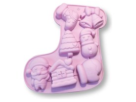 Molde silicona BOTA 7 figuras navidad